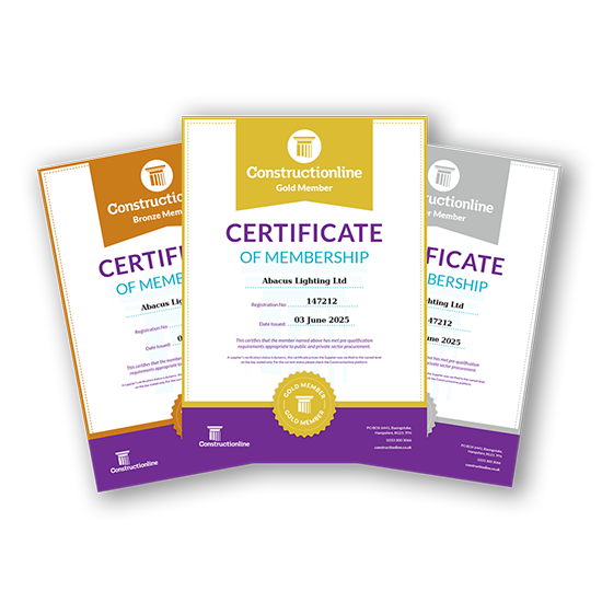 Constructionline Gold, Silver & Bronze Certificates